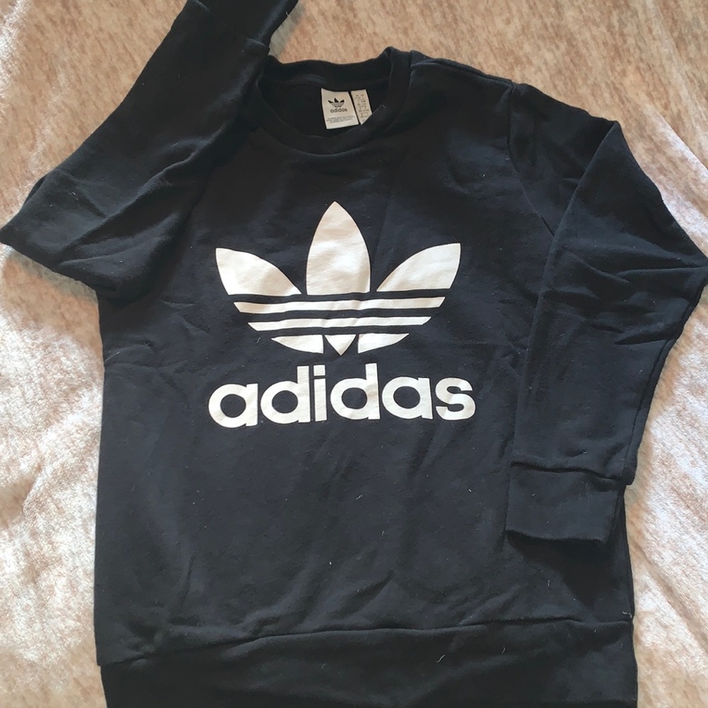 Adidas trifold crew neck